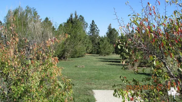 Energy Rotary Club Disc Golf Course: Hole 11 · Tee pad · Sep 2016, photo by jeff Balthazore